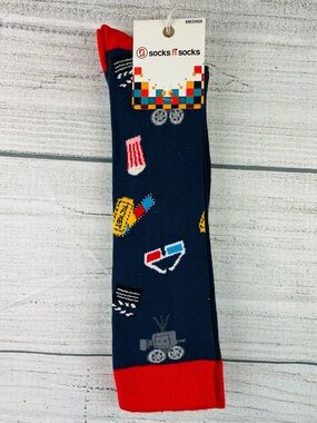 Socks n Socks Women's One Size Knee High Cinema Movie Theme Socks - NEW